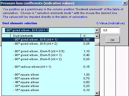 Duct Sizing Excel Program